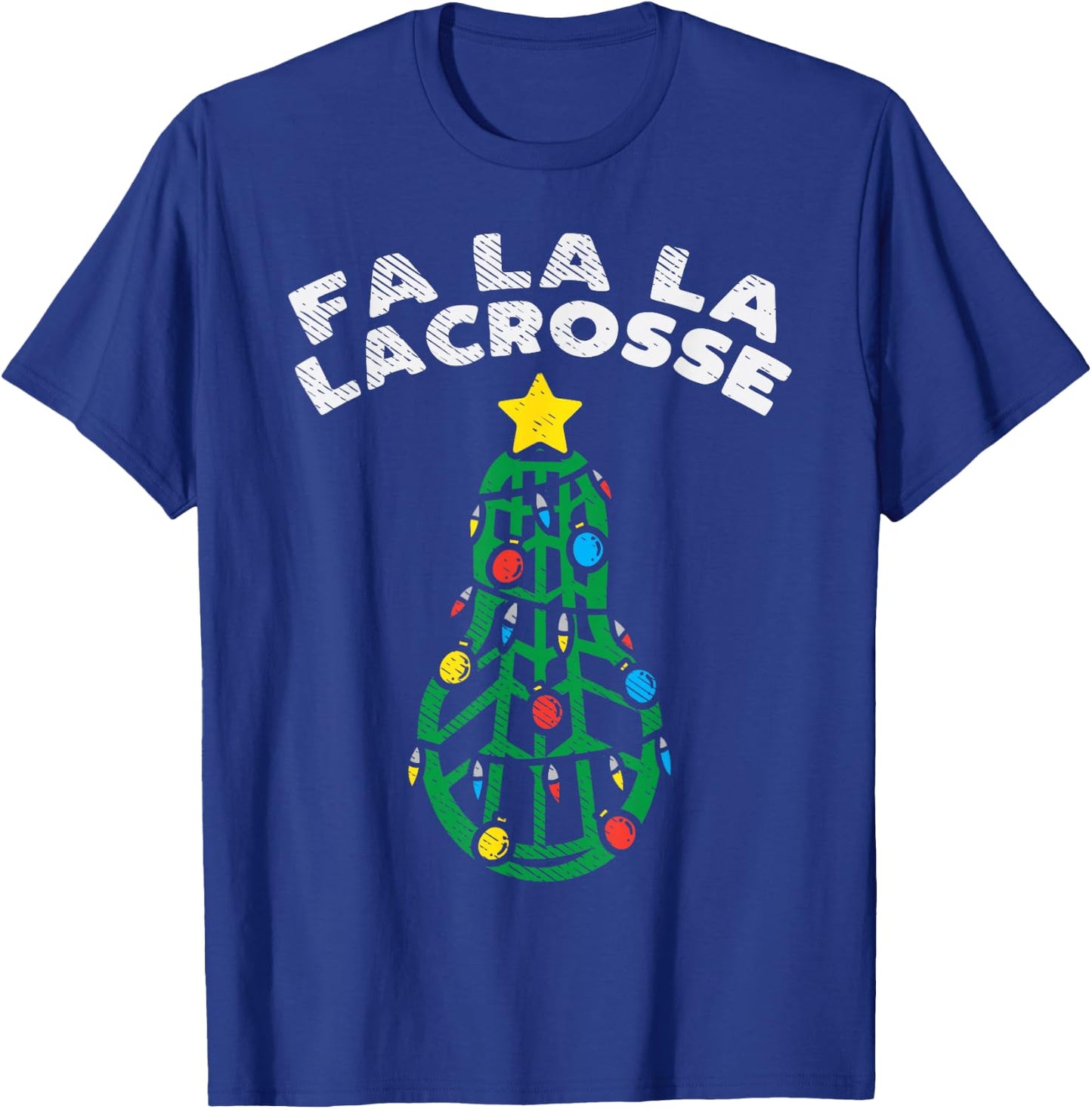 FA La Lacrosse Funny Christmas Lax Player Goalie Team Gift T-Shirt - T-Shirt | Royal