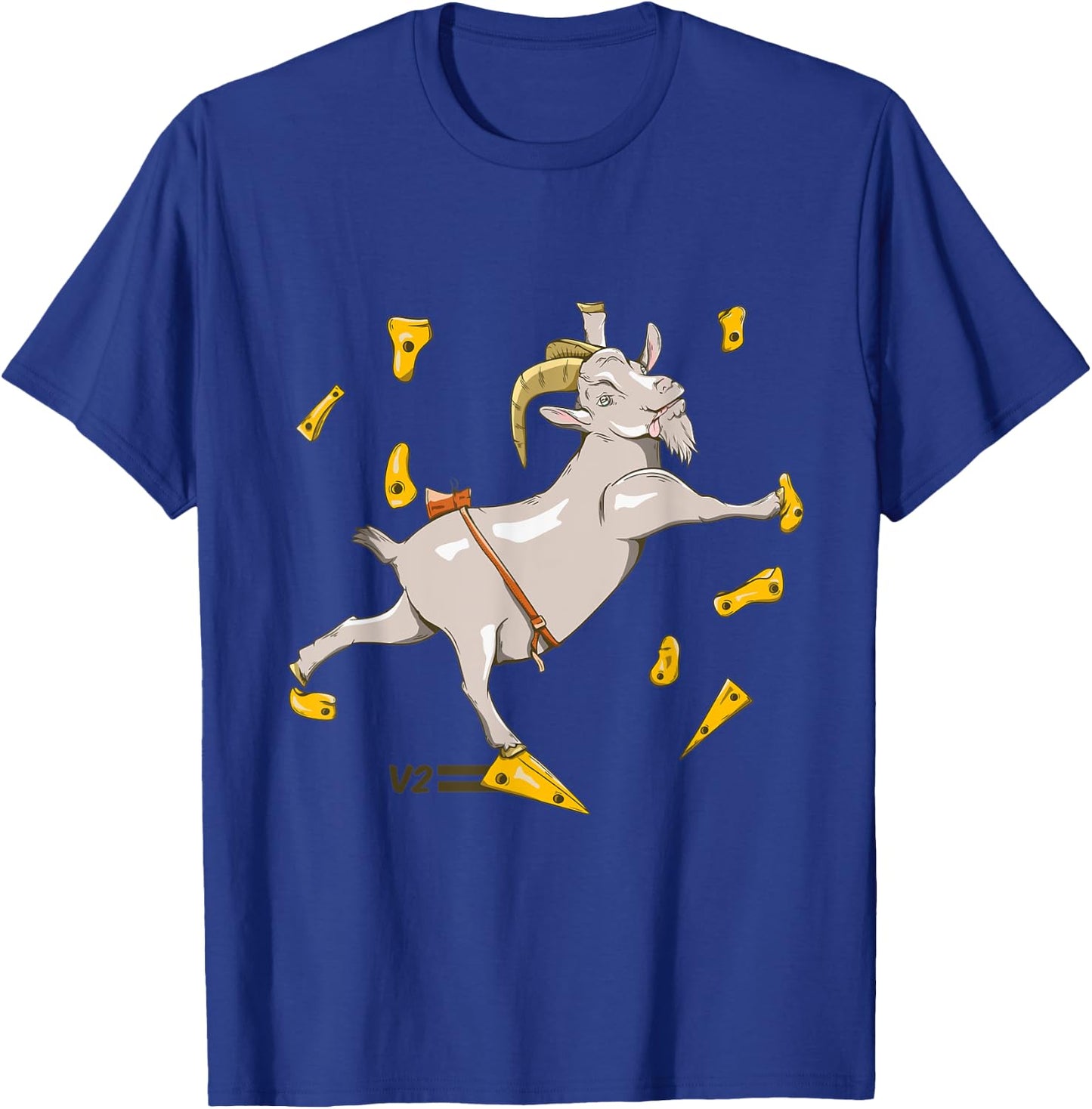 Goat bouldering gym rock climbing T-Shirt - T-Shirt | Royal