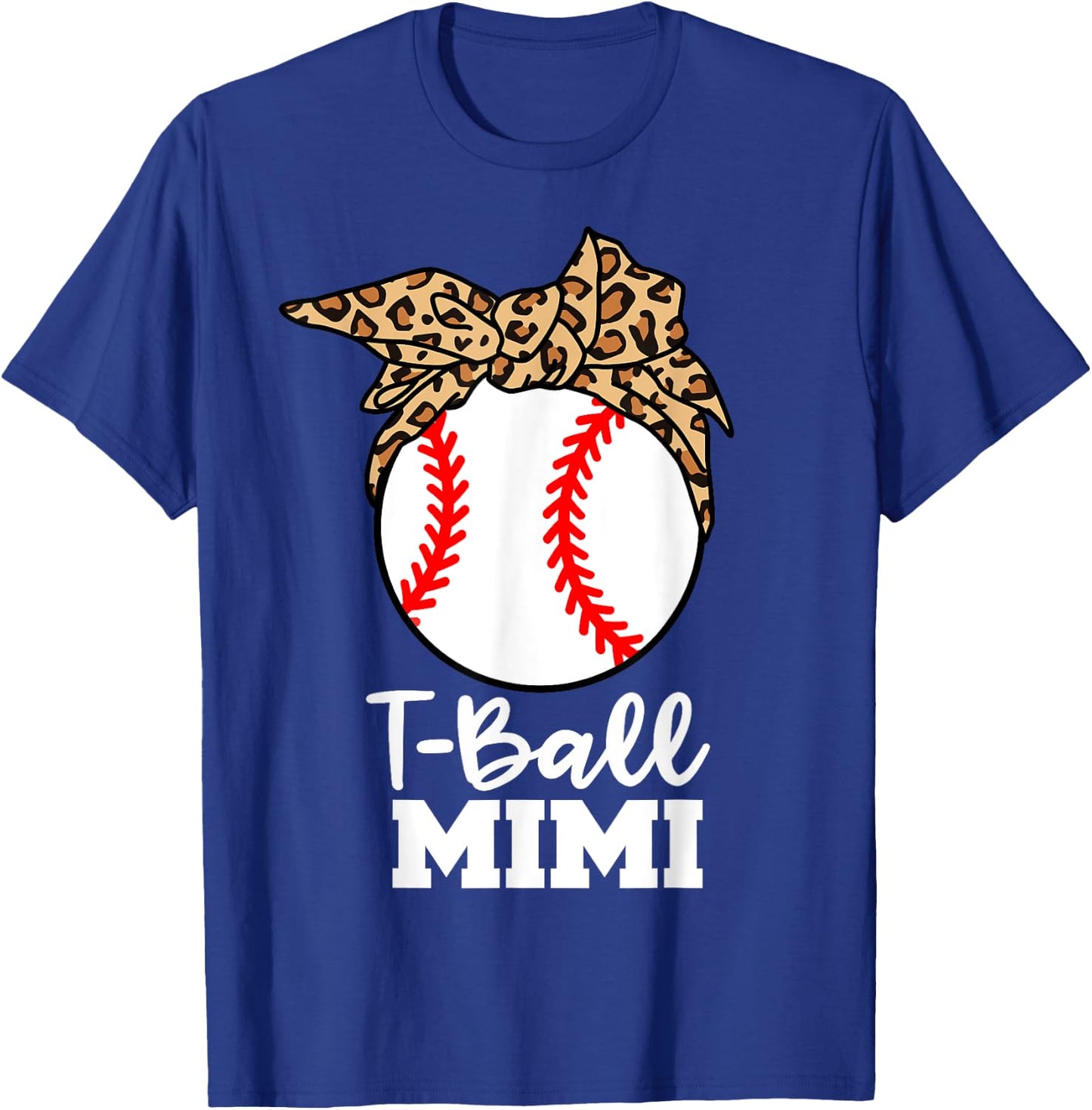 T-Ball Mimi Funny Leopard T-Ball Mimi T-Shirt - T-Shirt | Royal