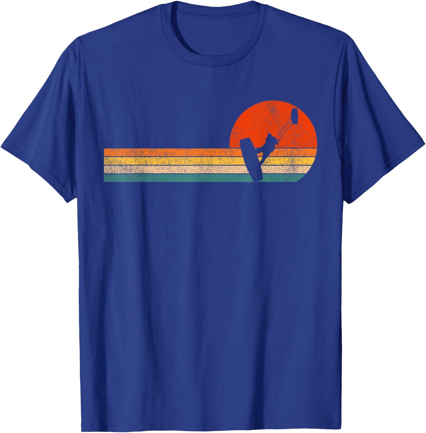 Retro Kitesurfing Kiteboarding Kitesurf Kiteboarder Vintage T-Shirt - T-Shirt | Royal