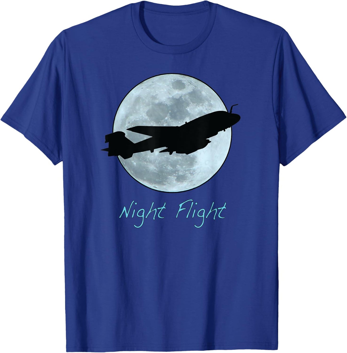 Night Flight EA-6B Prowler Aircraft T-Shirt - T-Shirt | Royal
