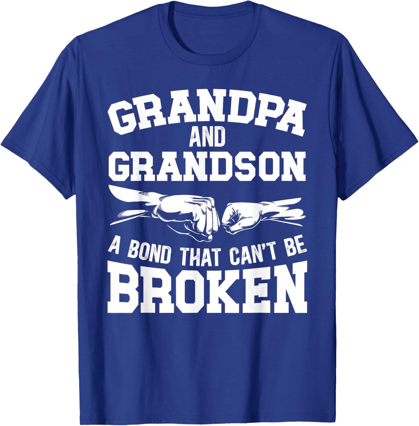 Grandpa and Grandson Bond from Grandpa to Grandson T-Shirt - T-Shirt | Royal