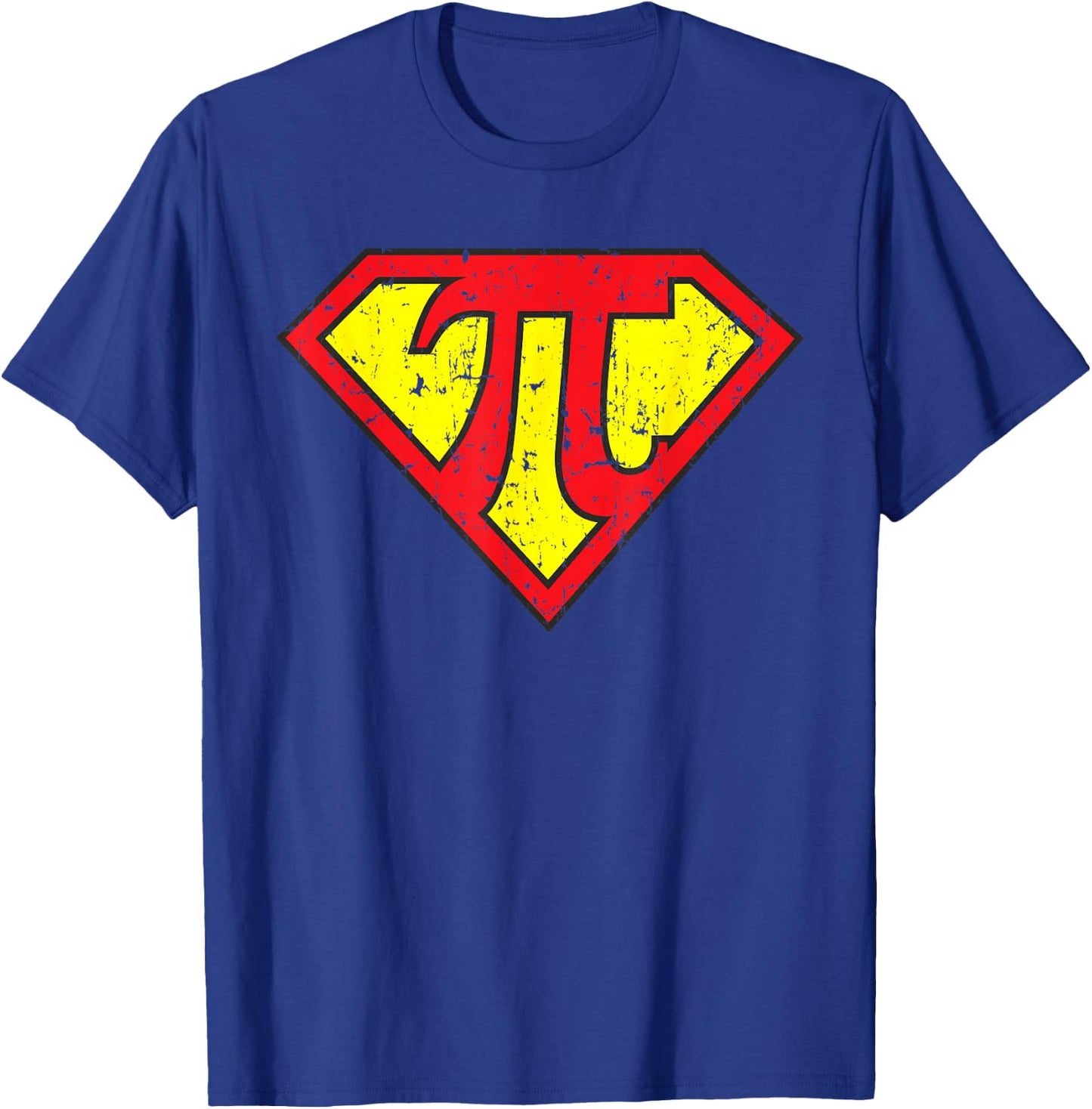 Super Hero Pi Day for Math Symbol Engineer Teacher T Shirt T-Shirt - T-Shirt | Royal