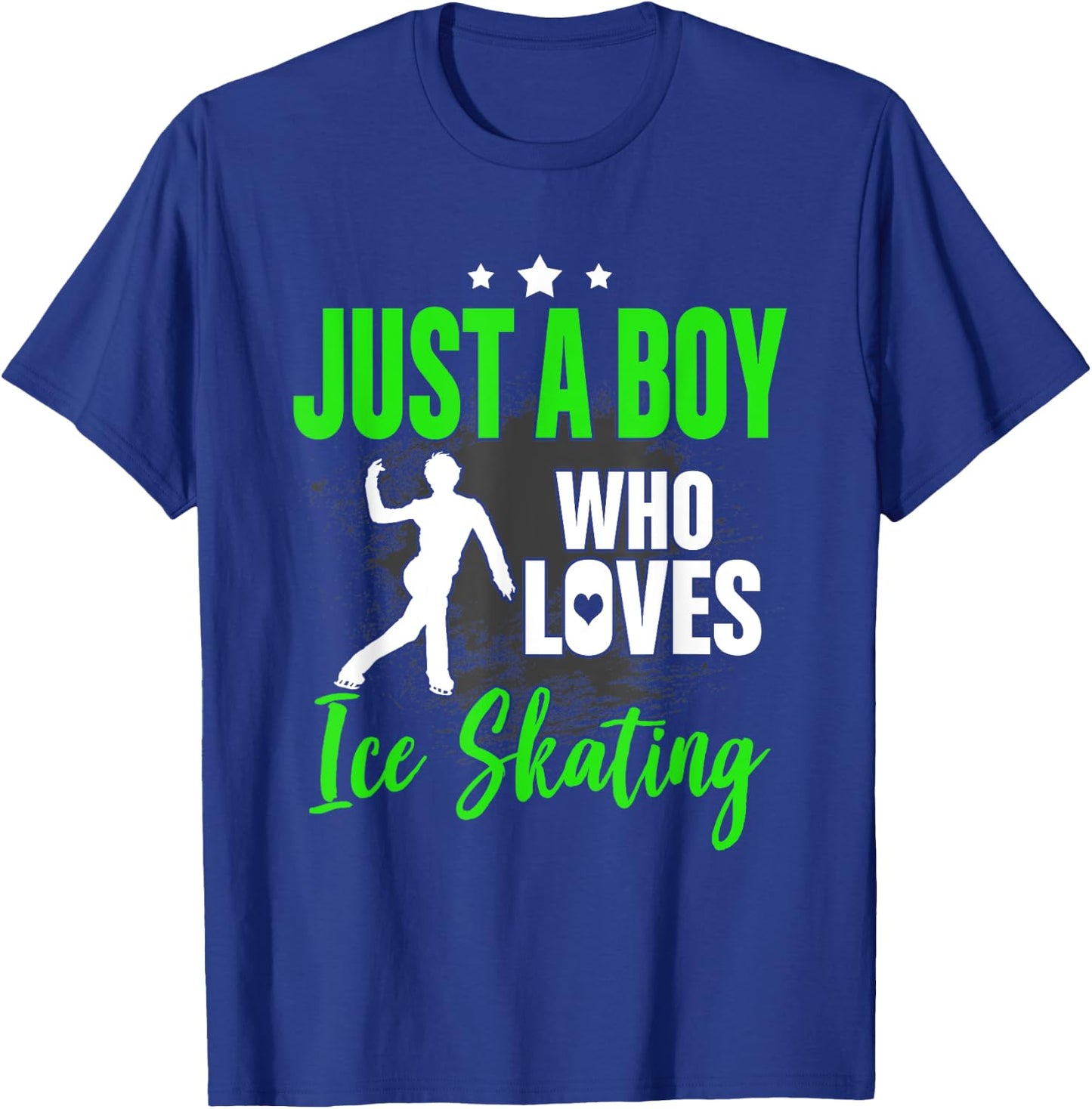 Funny Ice Skating Lover Graphic Men and Boy Figure Skater T-Shirt - T-Shirt | Royal
