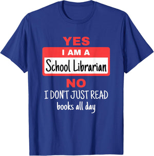 School Librarian Appreciation Funny Don't Read Books T-Shirt - T-Shirt | Royal