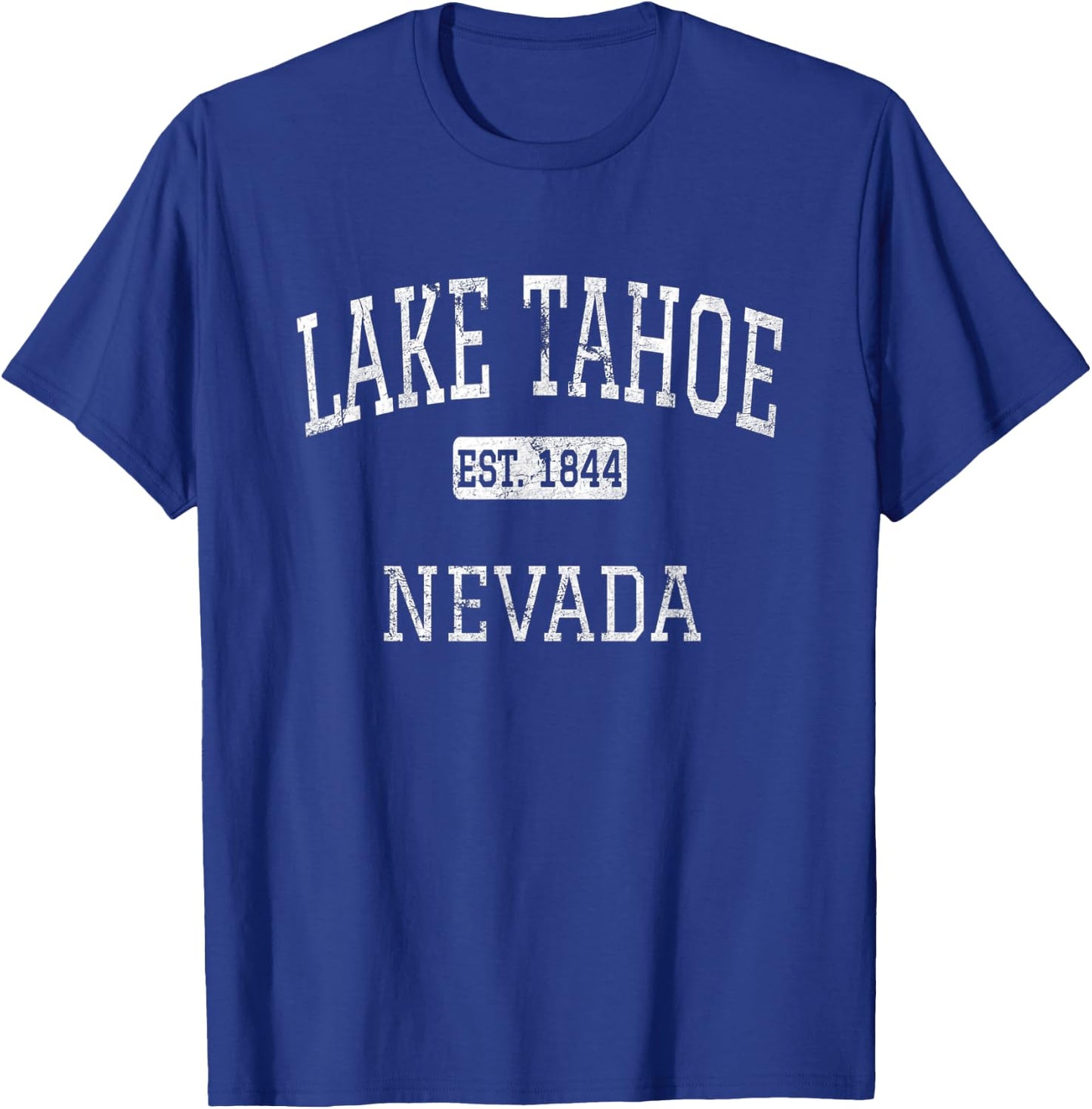 Lake Tahoe Nevada NV Vintage T-Shirt - T-Shirt | Royal