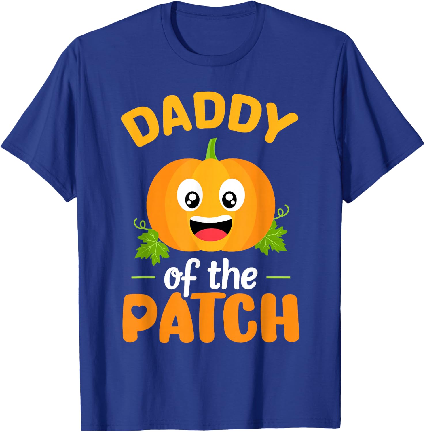 Daddy of The Patch Pumpkin Dad Halloween Family Matching T-Shirt - T-Shirt | Royal