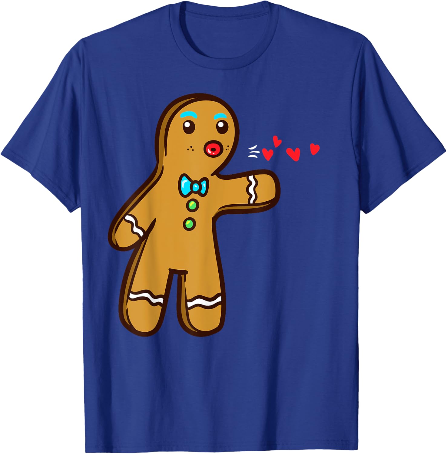 Gingerbread Cookie Matching Couple Christmas T-Shirt - T-Shirt | Royal