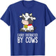 Easily Distracted By Cows T-Shirt - T-Shirt | Royal