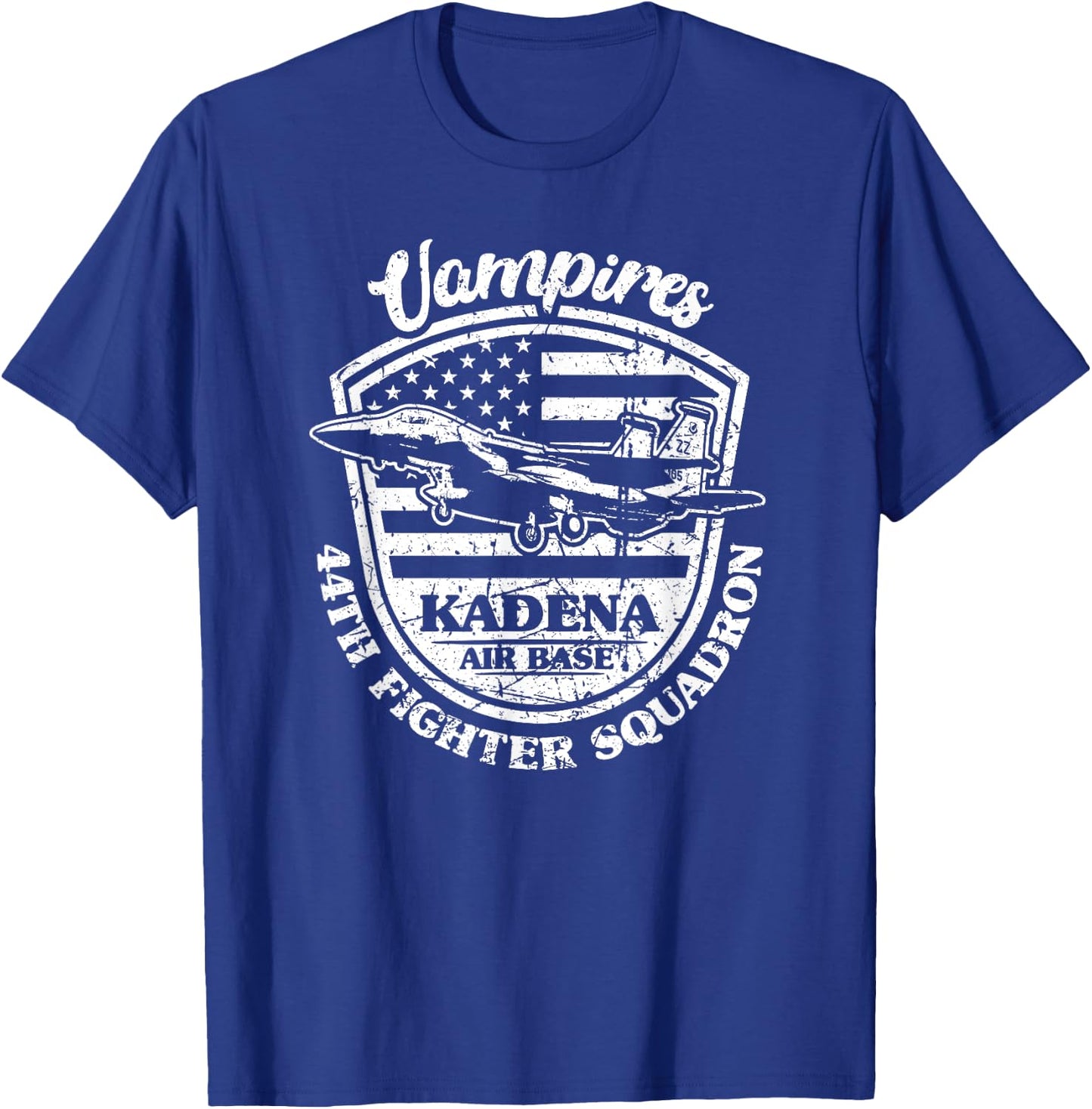 44th Fighter Squadron Vampires Kadena Air Base Okinawa Japan T-Shirt - T-Shirt | Royal