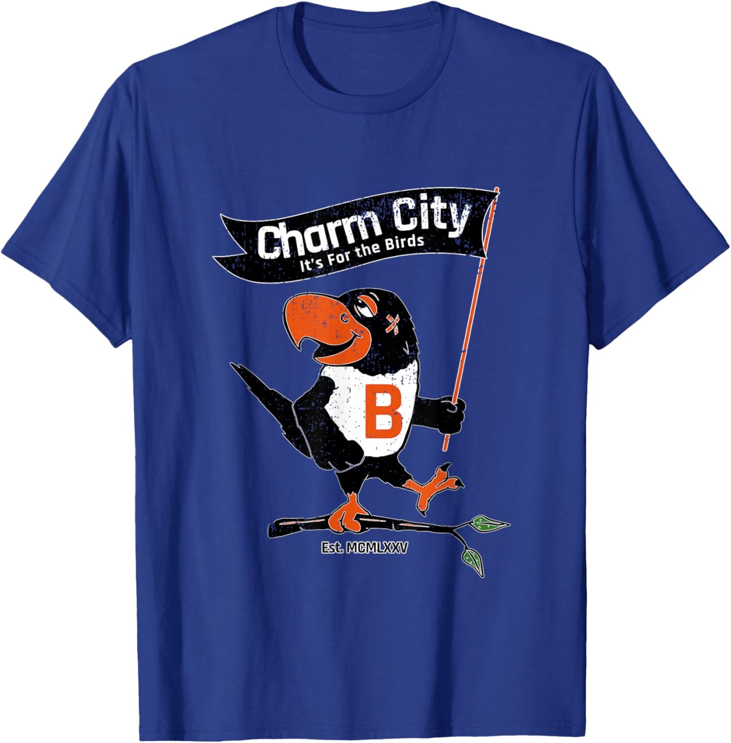Baltimore Birds Maryland Charm City Pride Novelty T-Shirt - T-Shirt | Royal
