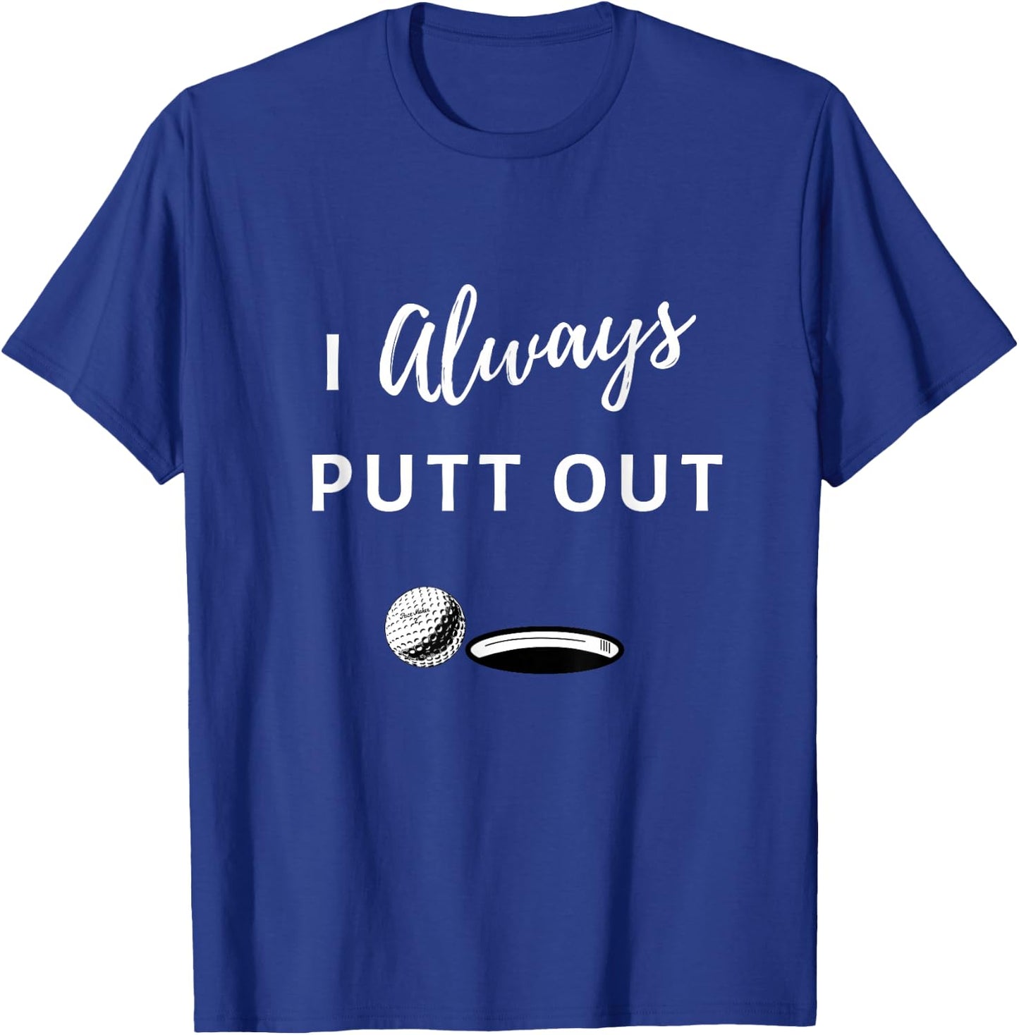 FORM Men's Fun Golf , Black, Small T-Shirt - T-Shirt | Royal