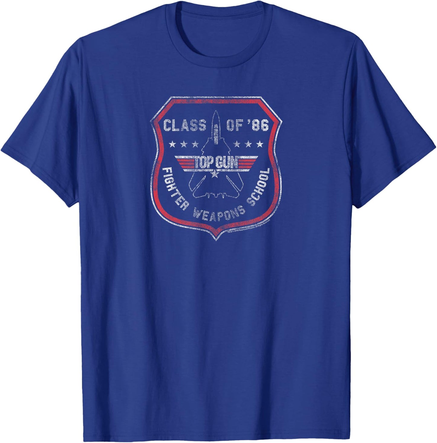 Top Gun Fighters Weapons School Class of 86 Action Movie T-Shirt - T-Shirt | Royal