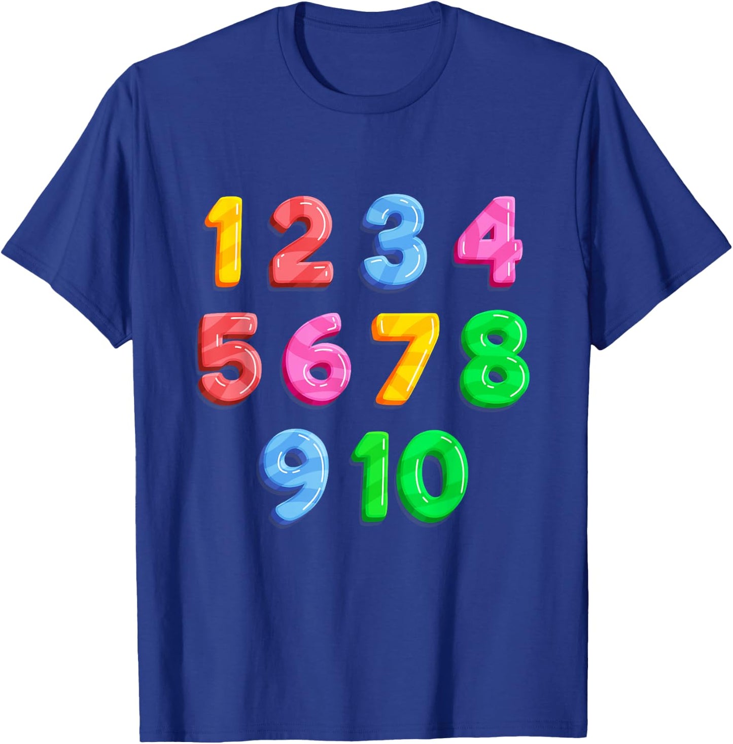 Math Numbers Learning | Best Preschool Education Gift T-Shirt - T-Shirt | Royal