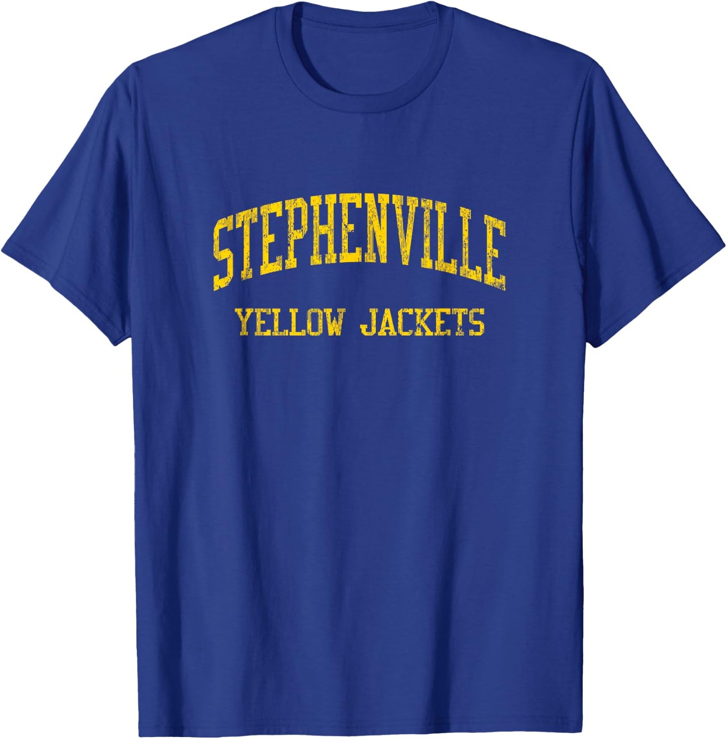 Stephenville High School HS Stephenville TX Vintage Sports T-Shirt - T-Shirt | Royal