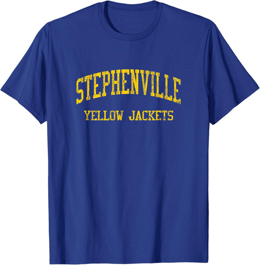 Stephenville High School HS Stephenville TX Vintage Sports T-Shirt - T-Shirt | Royal