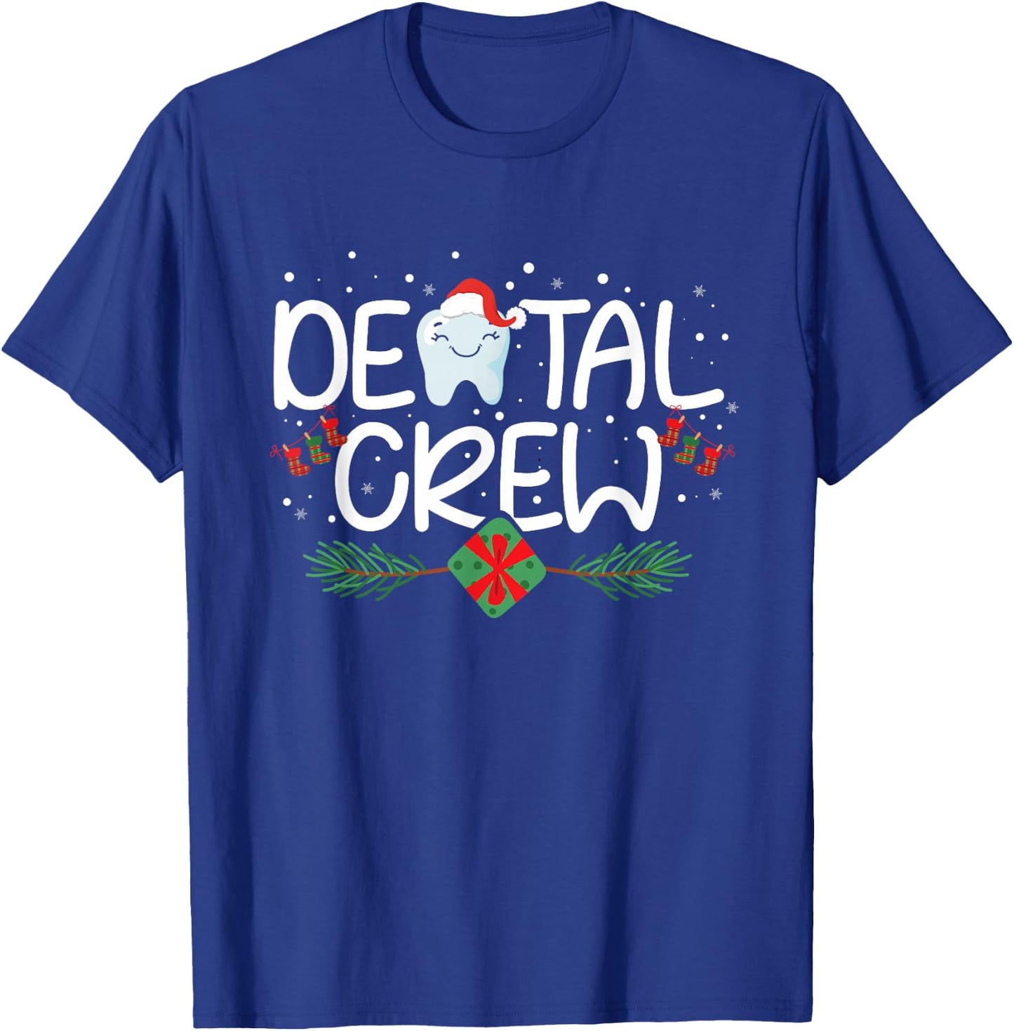 Dental Christmas Crew Dental Hygienist Assistant RDA Gift T-Shirt - T-Shirt | Royal