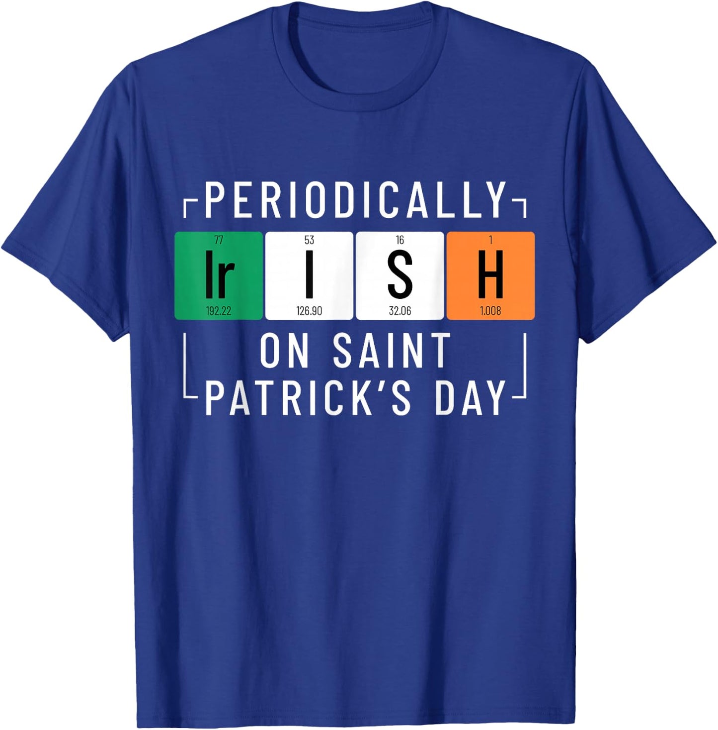 Chemistry St. Patricks Day Scientist Chemist T-Shirt - T-Shirt | Royal