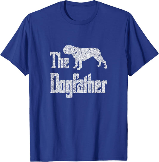The Dogfather - funny Old English Bulldog , dog gift Men Women Girls Kids T-Shirt - T-Shirt | Royal