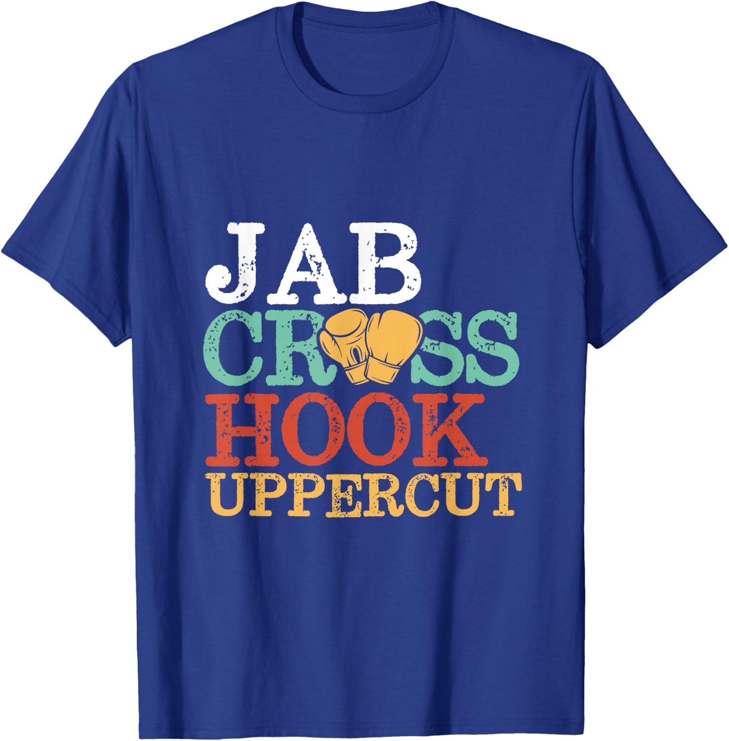 Jab Cross Hook Uppercut Boxer Workout Women Kickboxing T-Shirt - T-Shirt | Royal