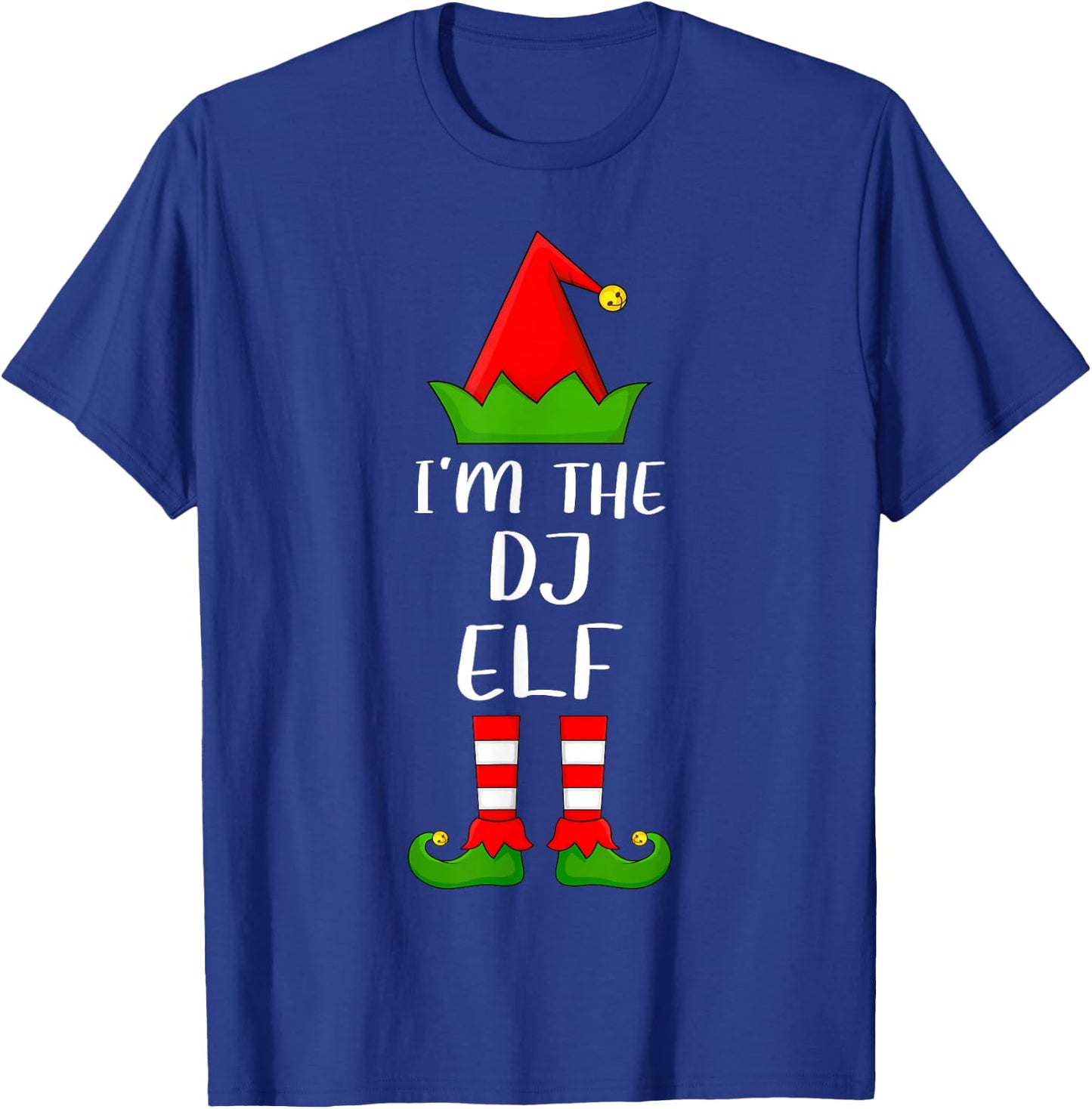 Funny Matching Family I'm The DJ Elf Christmas T-Shirt - T-Shirt | Royal