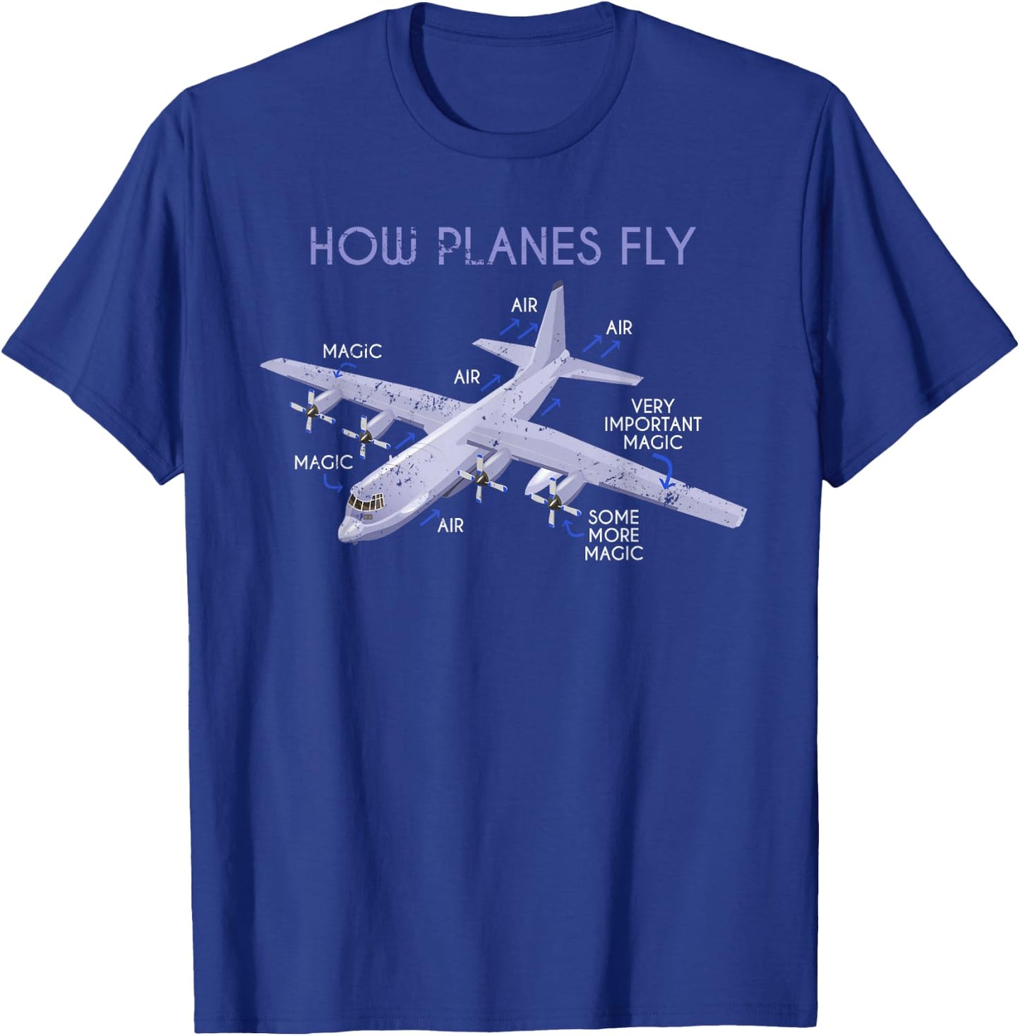 How to fly planes pilot T-Shirt - T-Shirt | Royal