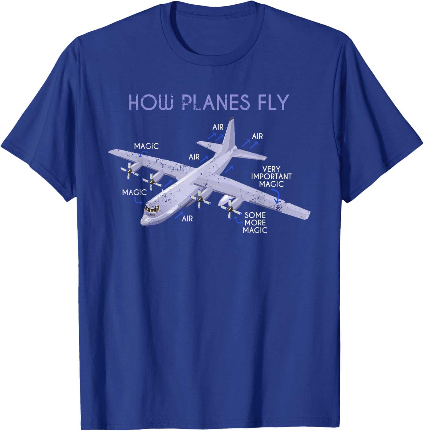 How to fly planes pilot T-Shirt - T-Shirt | Royal