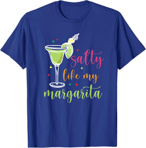 Salty Like My Margarita Funny Cinco De Mayo T-Shirt - T-Shirt | Royal