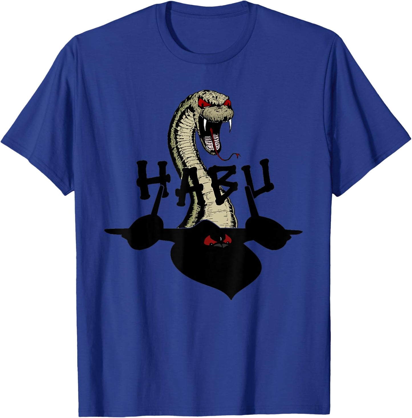 SR-71 Blackbird HABU Spyplane Miltiary Aviator Pilot T-Shirt - T-Shirt | Royal