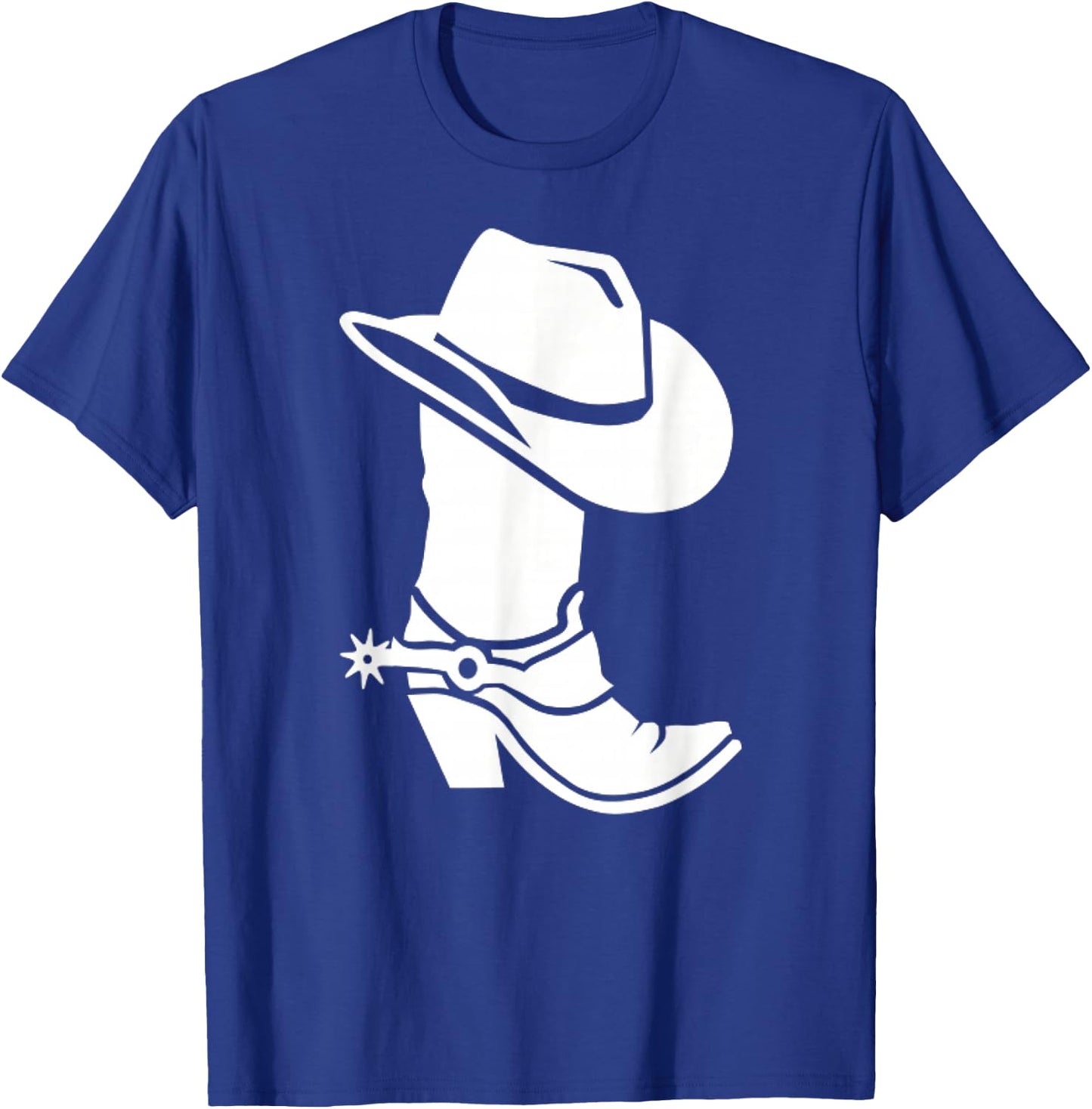 Cowboy Boots and Hat T-Shirt - T-Shirt | Royal