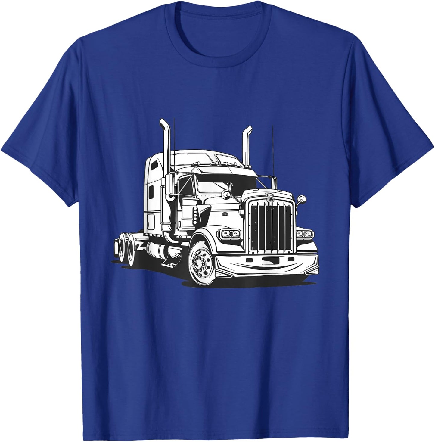 Semi Truck Driver T-Shirt - T-Shirt | Royal