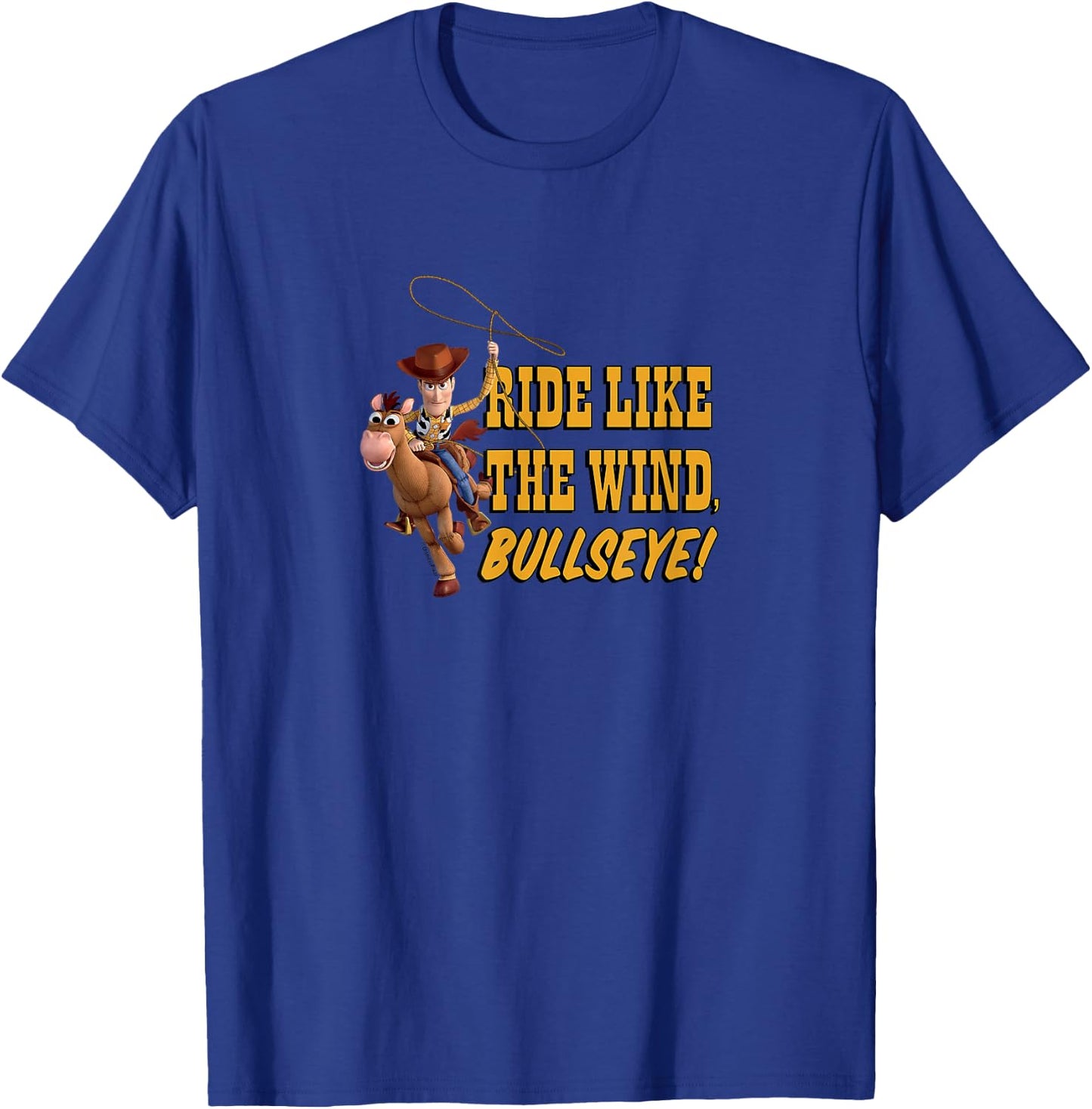 Toy Story - Ride Like The Wind Bullseye! T-Shirt - T-Shirt | Royal