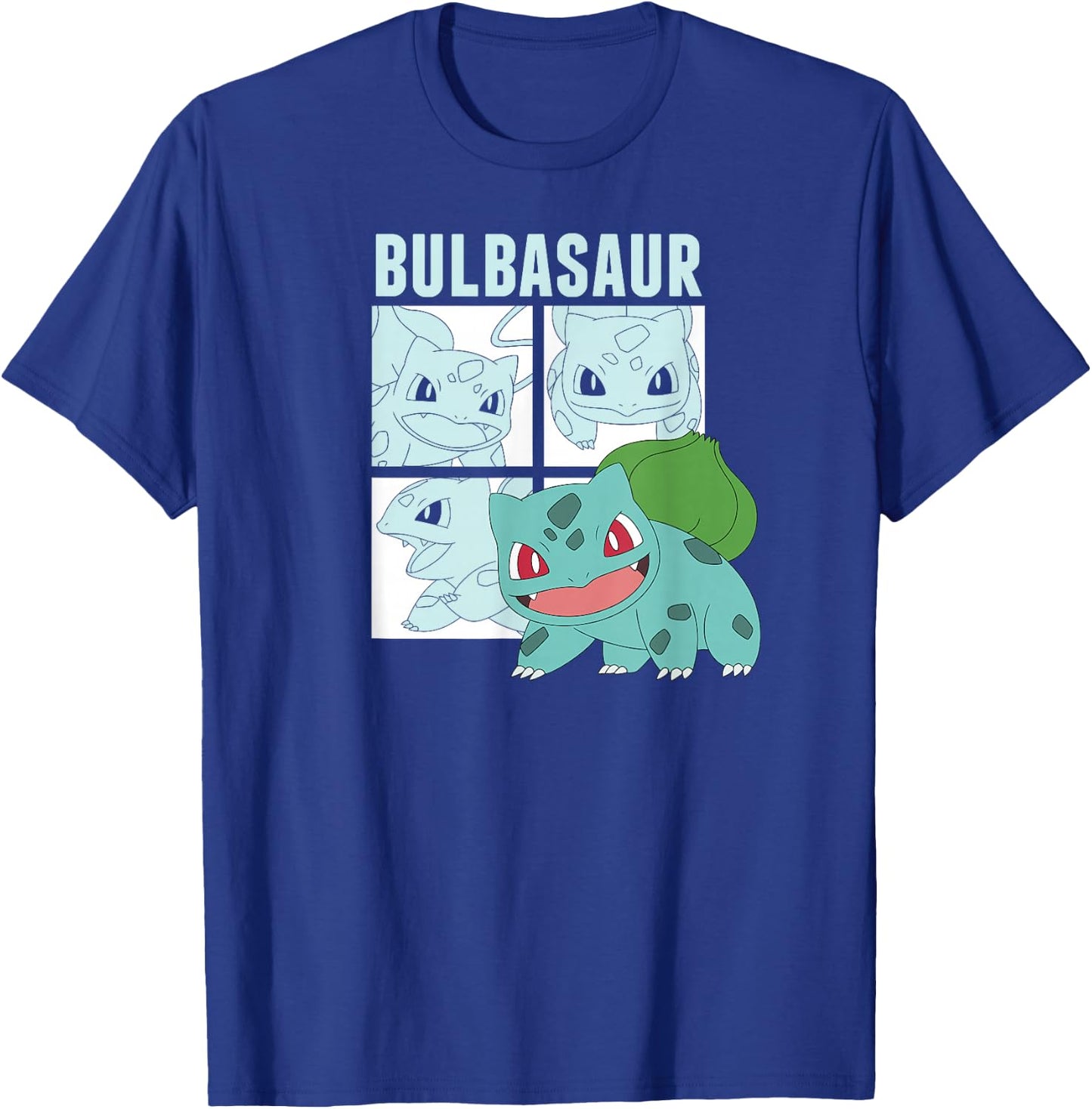 Pokémon - Bulbasaur Squares T-Shirt - T-Shirt | Royal