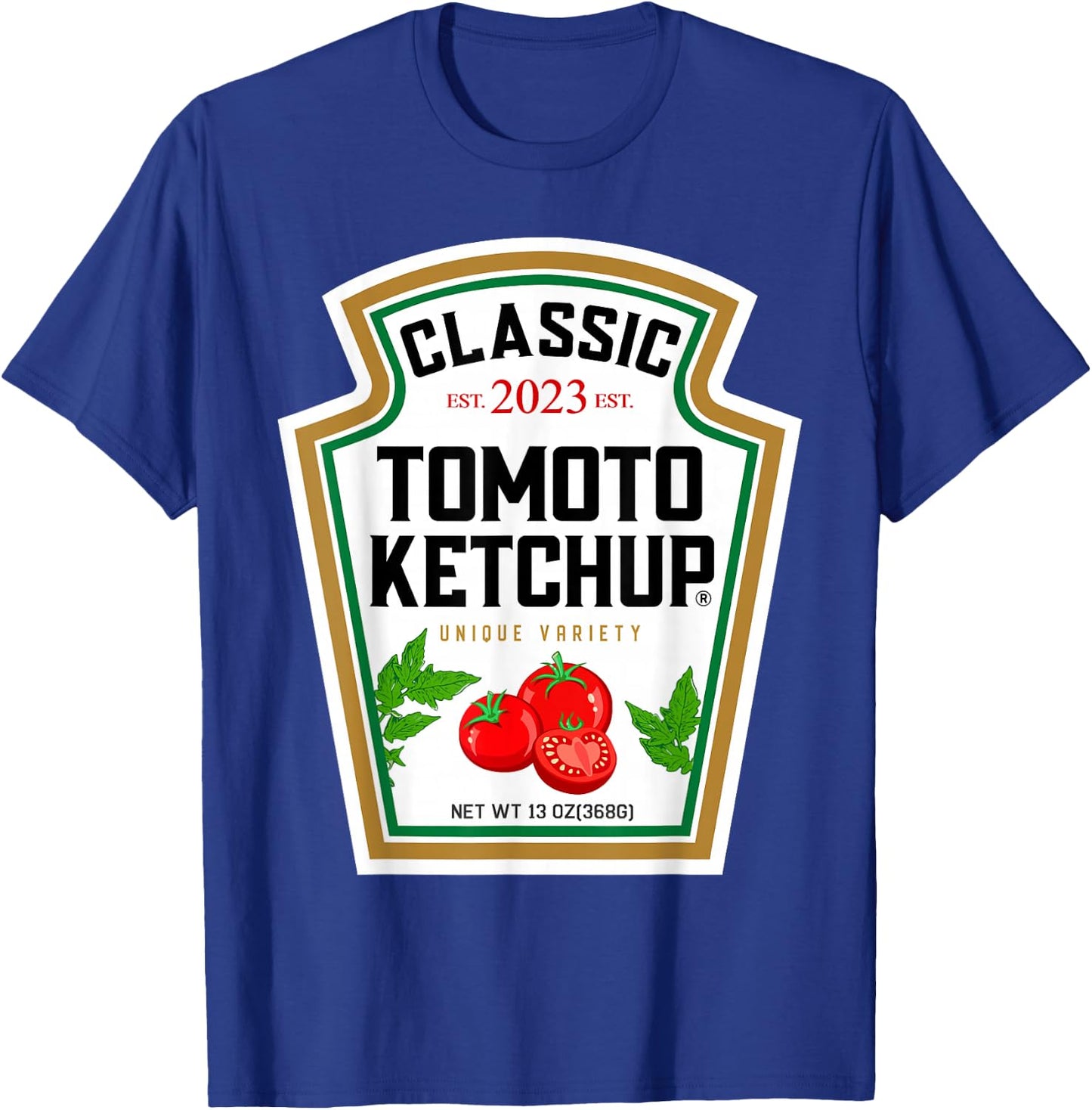 Red Ketchup DIY Costume Matching Couples Groups Halloween T-Shirt - T-Shirt | Royal