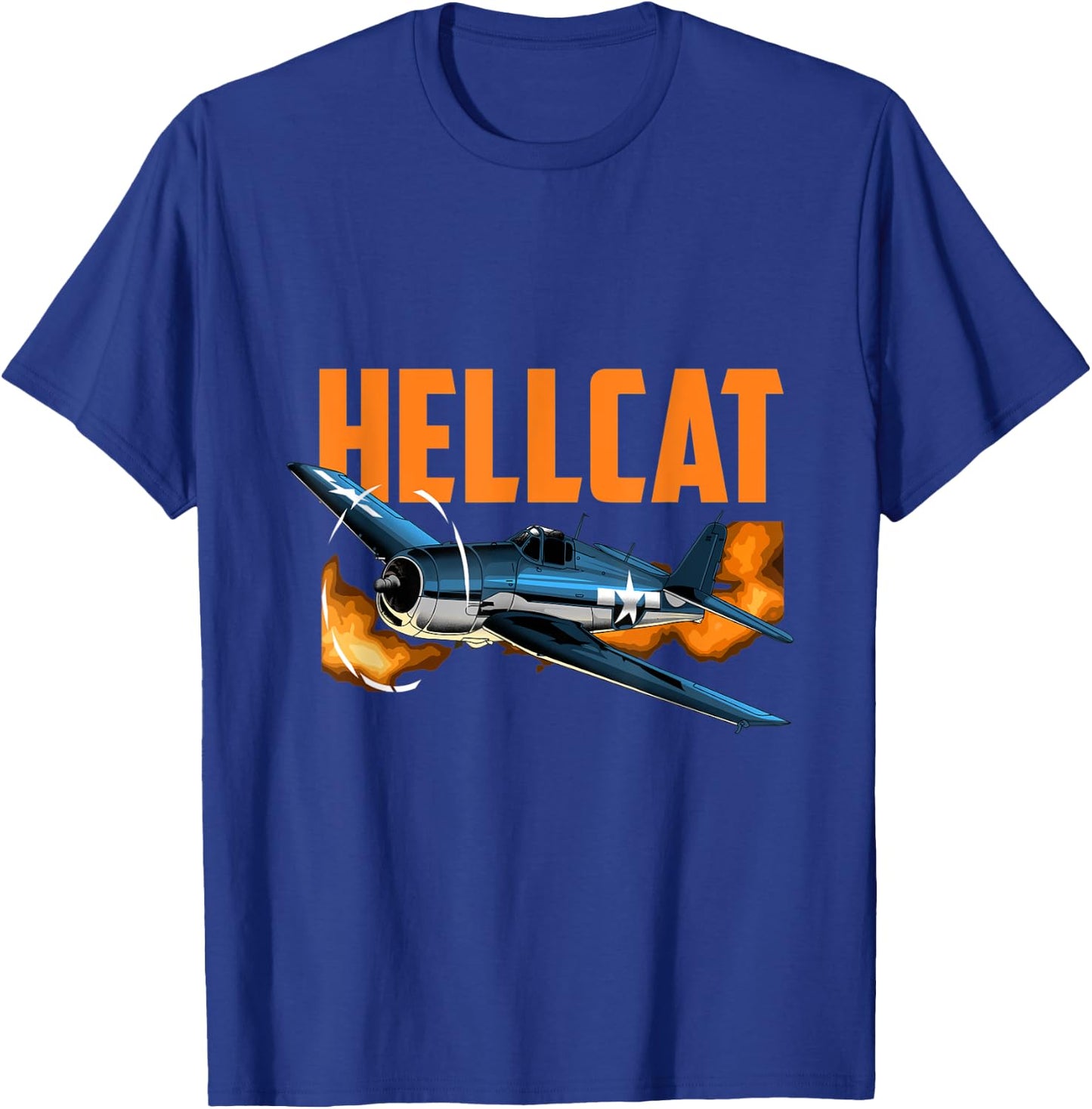 USA Military Warbird Airplane Hellcat WWII Vintage Fighter Women Kids T-Shirt - T-Shirt | Royal