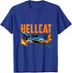 USA Military Warbird Airplane Hellcat WWII Vintage Fighter Women Kids T-Shirt - T-Shirt | Royal