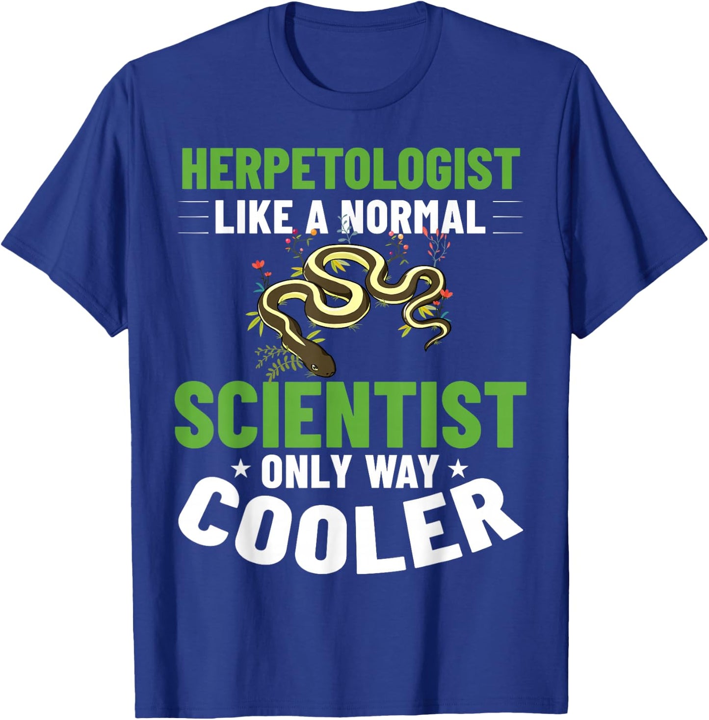 Herpetology Herping Amphibians Reptile Herpetologist T-Shirt - T-Shirt | Royal