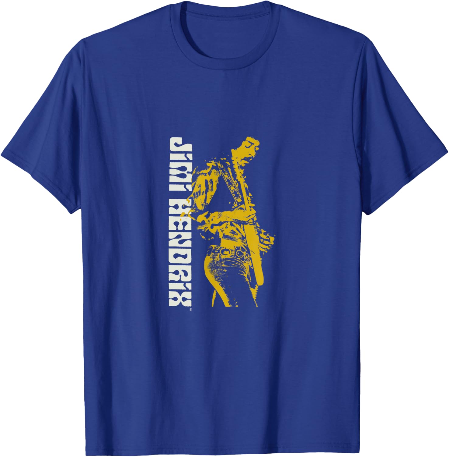 Jimi Hendrix Silhouette Guitar T-Shirt - T-Shirt | Royal