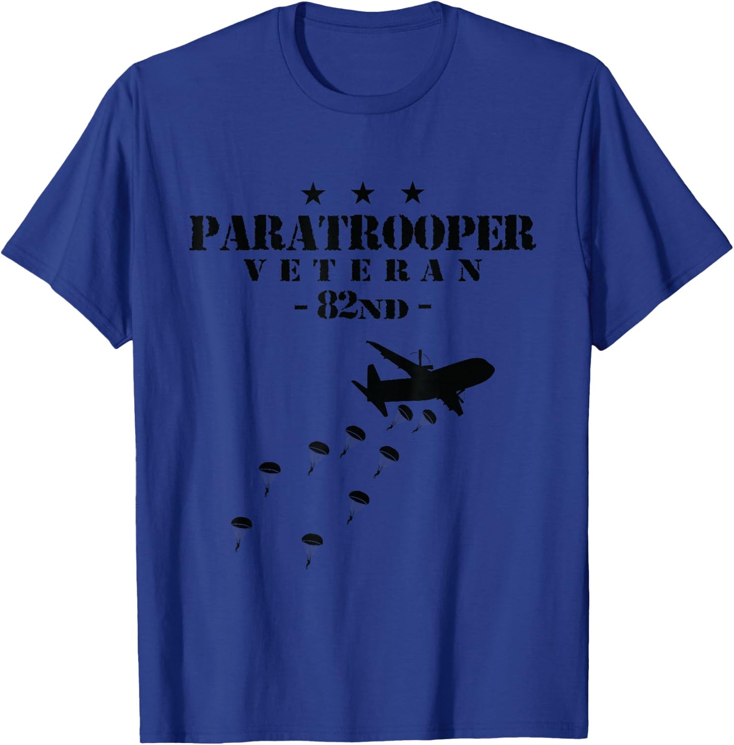 82nd Airborne Veteran Paratrooper T-Shirt - T-Shirt | Royal