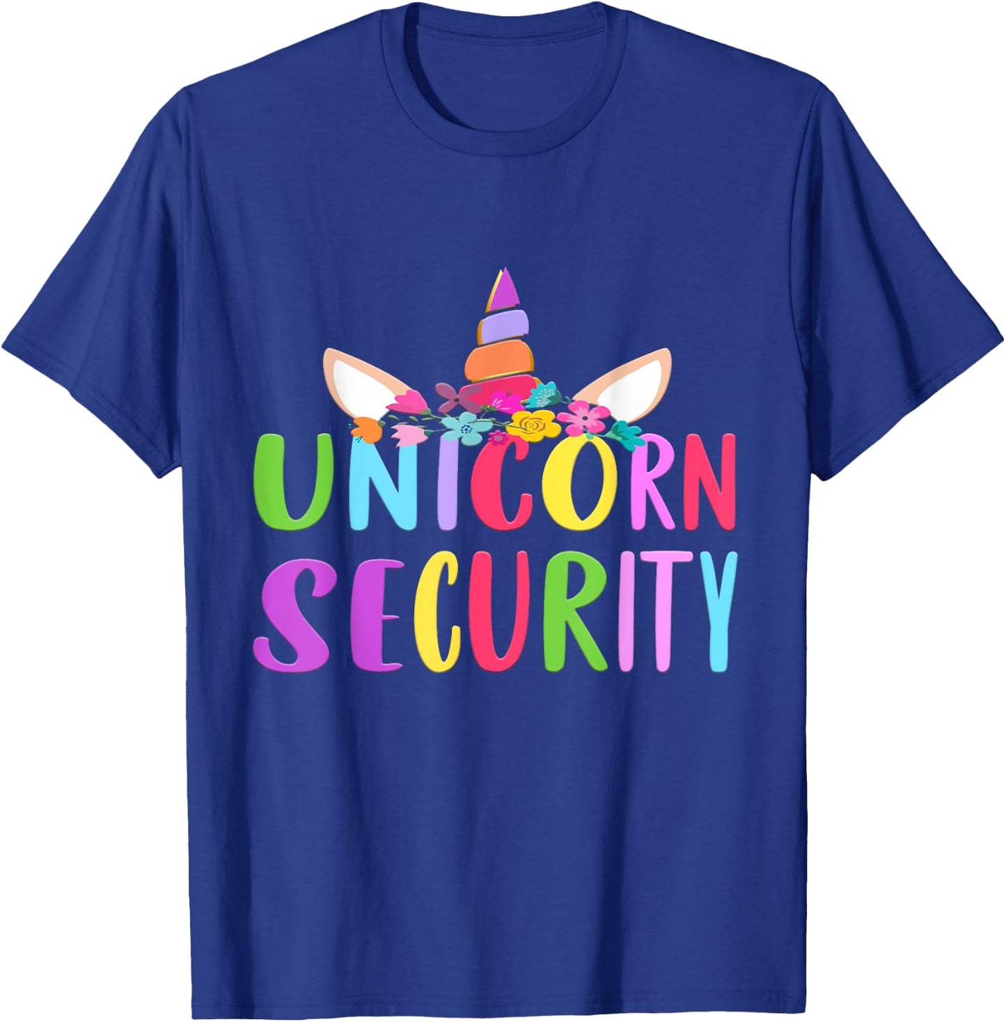 Unicorn Security Shirt Halloween Fall Costume Adults Kids T-Shirt - T-Shirt | Royal