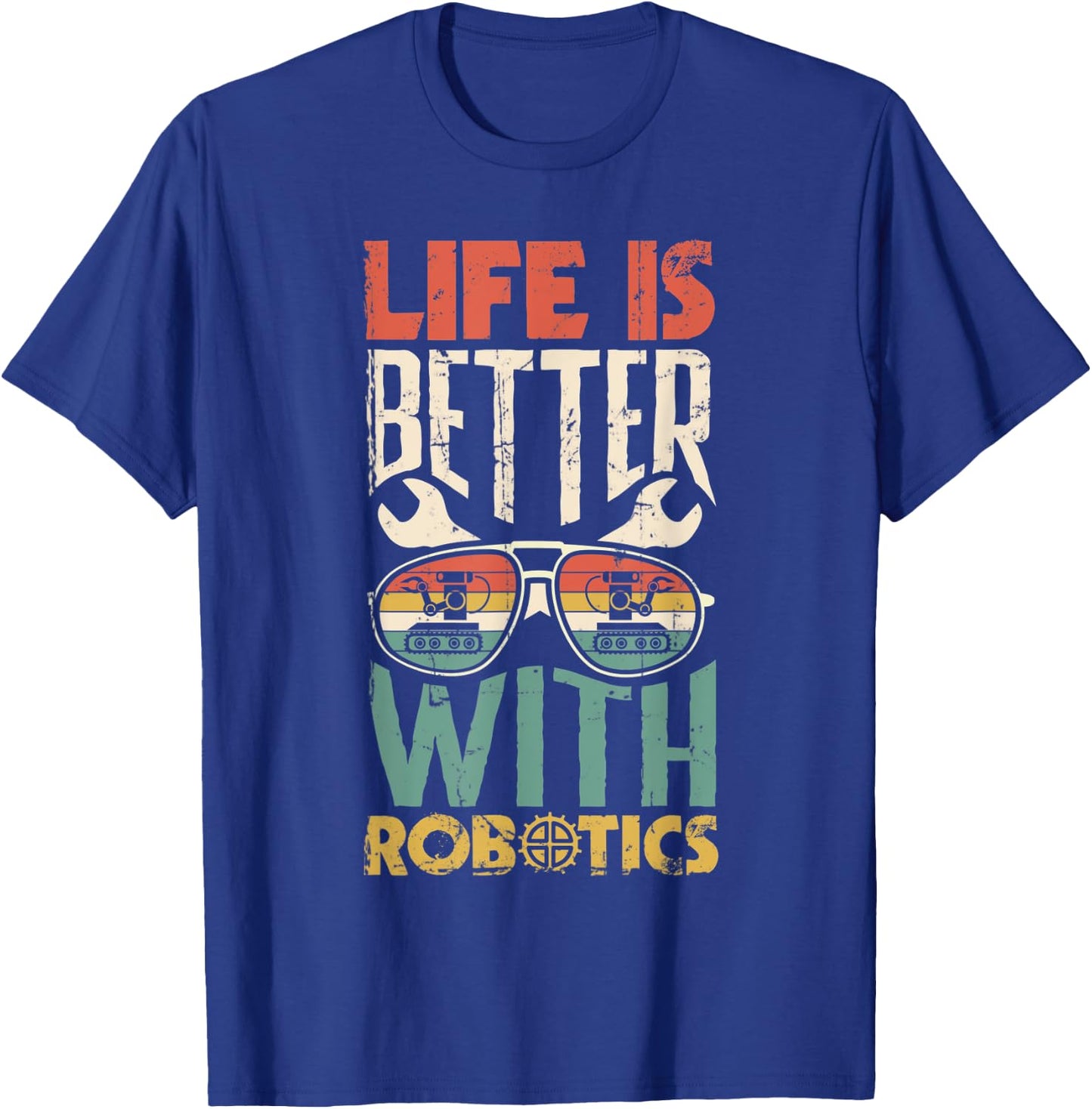 Robotics Engineering Artificial Intelligence Robots T-Shirt - T-Shirt | Royal
