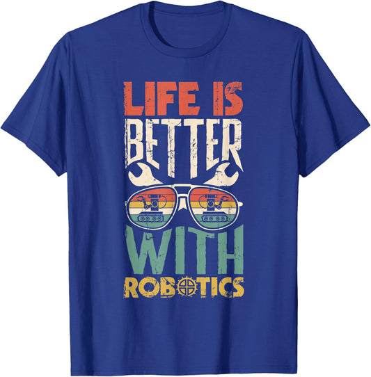 Robotics Engineering Artificial Intelligence Robots T-Shirt - T-Shirt | Royal