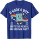 A Book A Day Keeps The Mental Breakdown Away Book Lover T-Shirt - T-Shirt | Royal