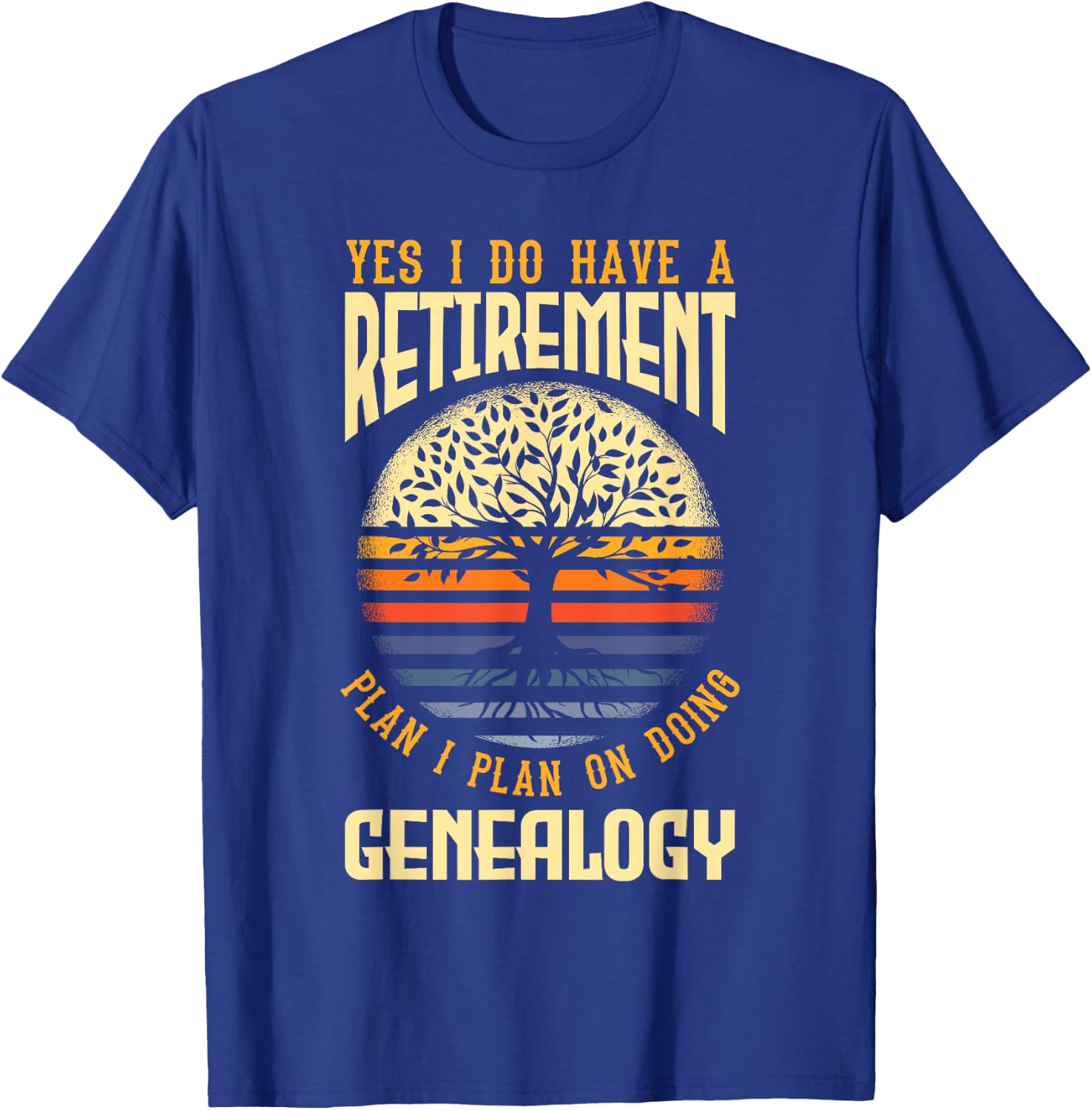 Genealogy Genealogist Ancestry Retiree T-Shirt - T-Shirt | Royal