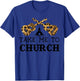 Take Me To The Church Leopard Guitar Christian Religion T-Shirt - T-Shirt | Royal