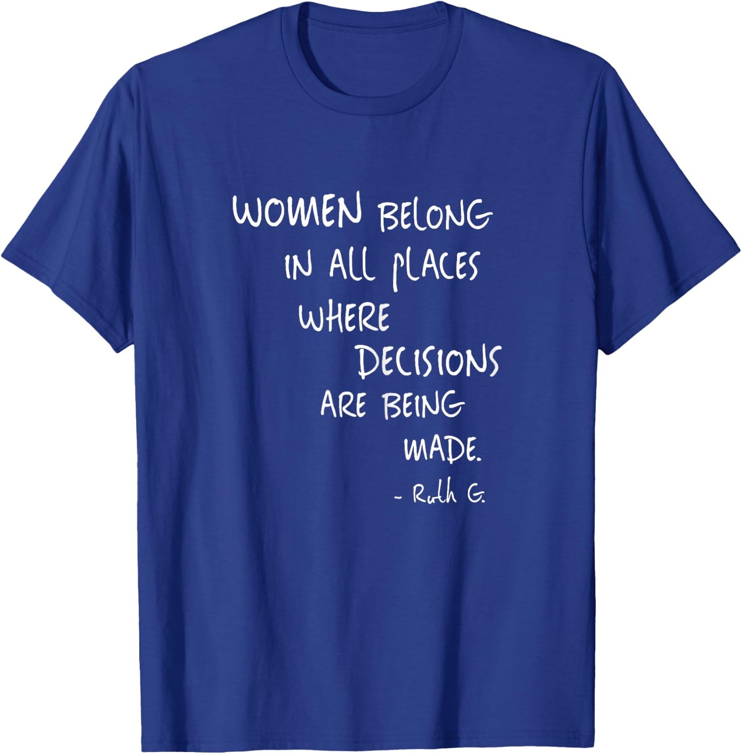 Equal Rights Women Rights Political Feminism Feminist Gift T-Shirt - T-Shirt | Royal