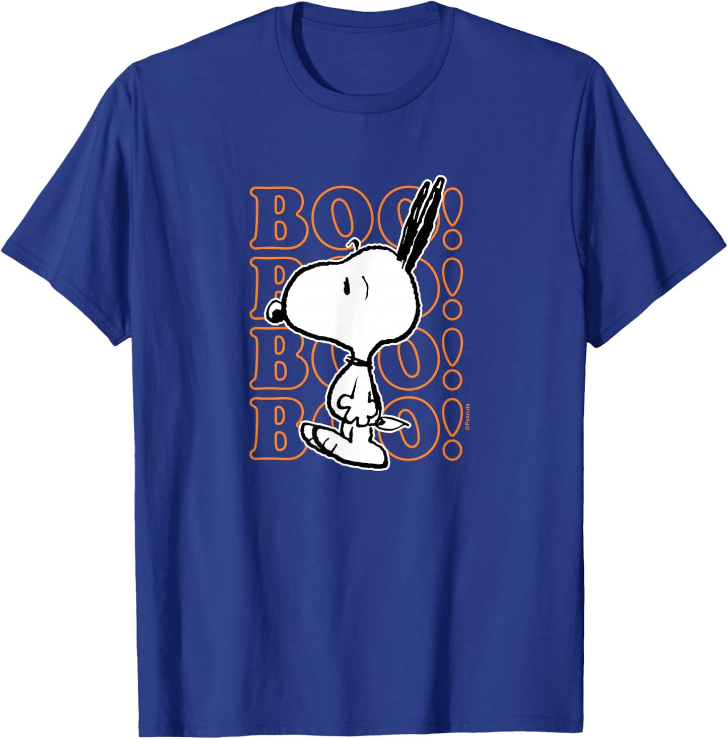 Peanuts - Halloween - Boo Snoopy Scared T-Shirt - T-Shirt | Royal
