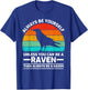 Vintage Raven Bird Lover Retro Cute Raven T-Shirt - T-Shirt | Royal