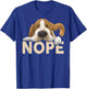 Basset-Hound Shirt Nope Lazy Dog Funny Men Women Lover Gift T-Shirt - T-Shirt | Royal
