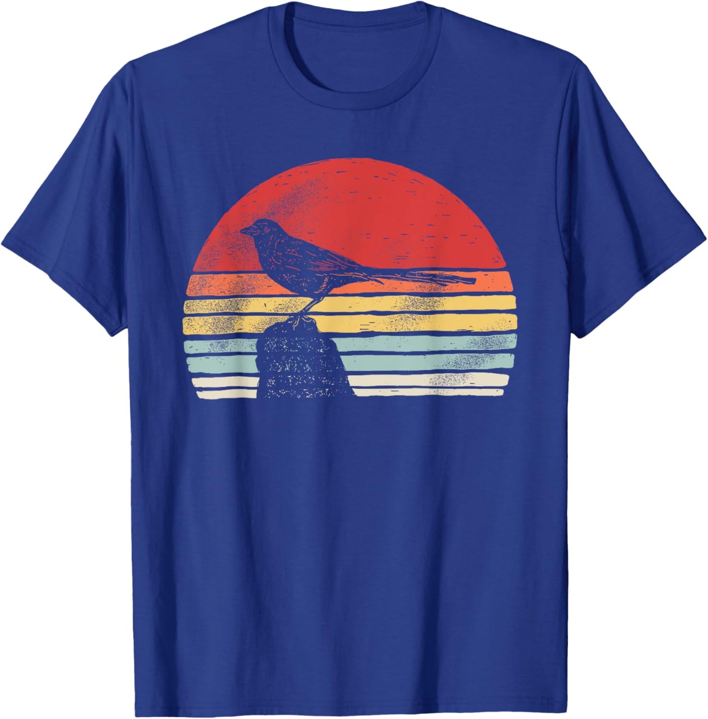 Vintage Retro Magpie Bird T-Shirt - T-Shirt | Royal